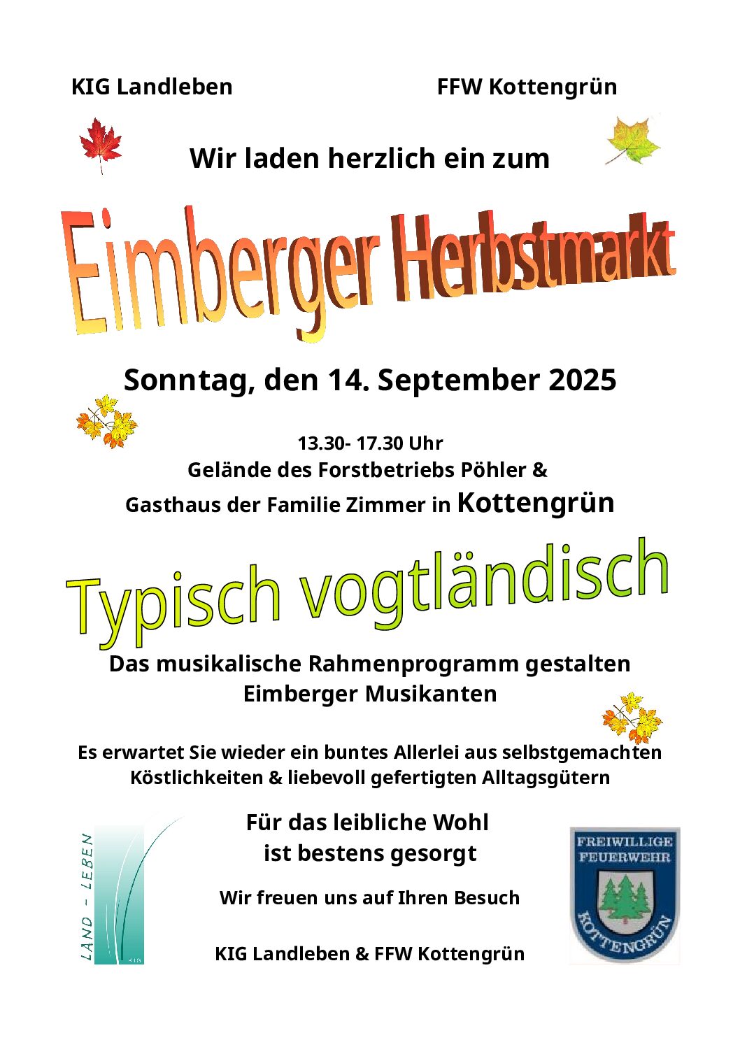 14.09.2025 Eimberger Herbstmarkt
